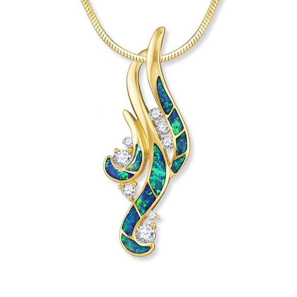 Na Hoko Hawaiian Waterfall Pendant